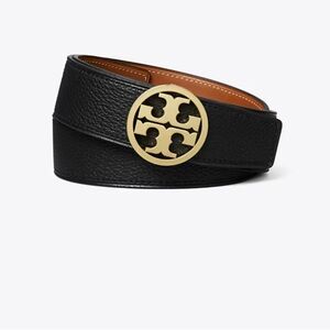 Black Leather Tory Burch Belt